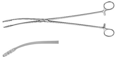 КОРНЦАНГ ДЛЯ ТАМПОНІВ/ПЕРЕВ'ЯЗКИ УЛЬРІХ-ЕСКУЛАП, ВИГНУТИЙ, 350 ММ